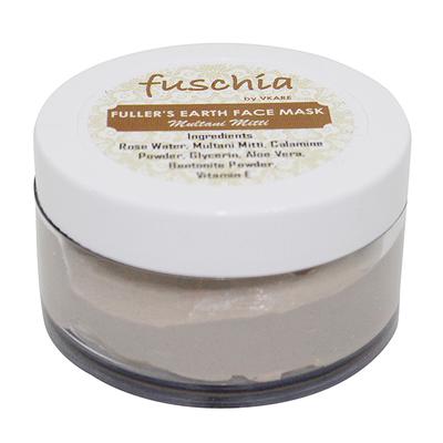 Fuschia Fuller's Earth Face Mask - Multani Mitti 50 gm - Masks & Peels