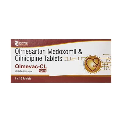 OLMEVAC CL 40/10 Tablet 10's - Hypertension-Ang