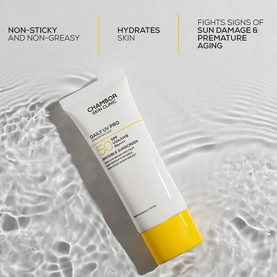 Chambor Skin Clinic Daily UV Pro Invisible Sunscreen SPF 50 PA++++, Hydrating, No White Cast 50 ml - Body Sunscreen