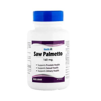 Healthvit Pure Saw Palmetto Serenoa Repens Extract 160mg- Capsules 60's - Herbal Dietary Supplement