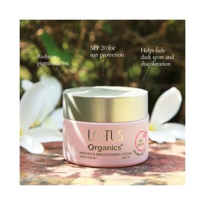 Lotus Organics Precious Brightening Creme SPF 20 30 gm - Day Cream
