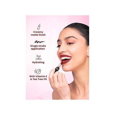 Swiss Beauty Pure Creamy Lipstick -Merry Cherry 4 g - Lipsticks