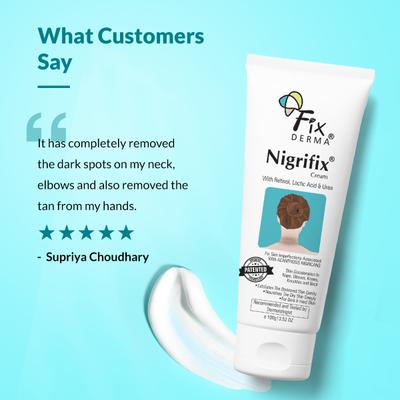 Fixderma Nigrifix Cream For Dark Neck, Ankles, Knuckles, Elbows, Underarm Whitening (100 g) - Face Creams