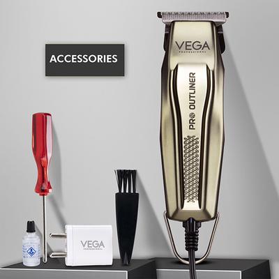 VEGA Professional Pro Outliner Hair Trimmer with DLC Coated Japanese Stainless Steel, (VPPHT-01) 1's - Trimmers