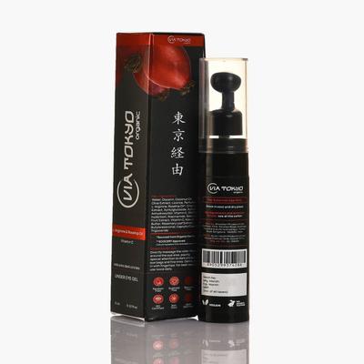 VIA TOKYO ORGANIC Rosehip Oil Under Eye Cream with L - Arginine & Vitamin C, No Sulphates, No Paraben 15 ml - Under Eye Creams & Serums