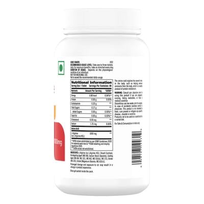 GNC L-Arginine 1000 mg Tablet 90's - Amino Acids