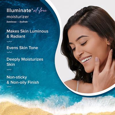 Aqualogica Illuminate + Oil-Free Moisturizer With Wild Berries And Alpha Arbutin 100 gm - Face Moisturizers