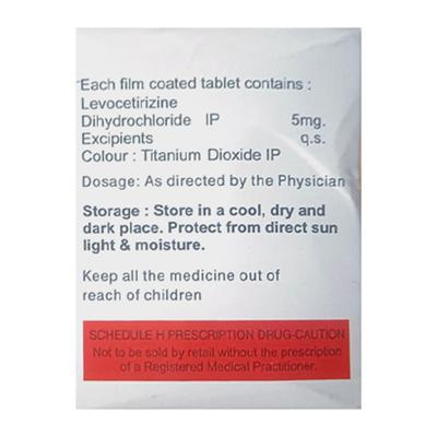 LEVZ 5mg Tablet 10's - Allergies-Ant