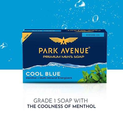 Park Avenue Premium Men Soaps for Bath - Cool Blue 500 g - Soaps