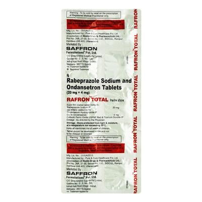 RAFRON TOTAL Tablet 10's - Ulcer/Reflux/Flatulence-Aaa
