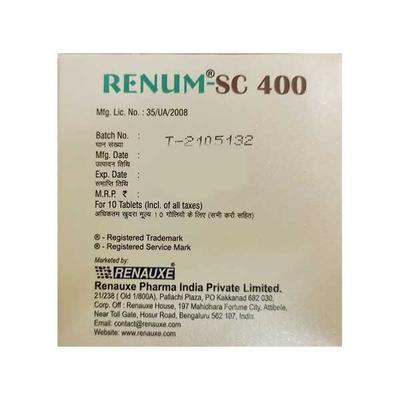 RENUM SC 400 Tablet 10's - Kidney Disease/Stones-Oth
