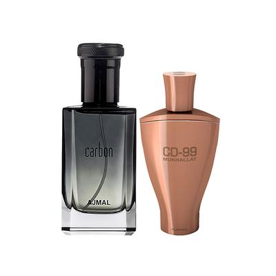 Ajmal Carbon EDP Citrus Spicy Perfume And CD 99 Mukhallat Concentrated Perfume Oil Floral Oriental 114 ml - Perfumes (Edt/Edp)