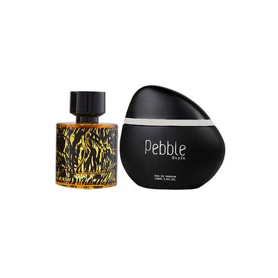 Maryaj Wild Stripes EDP Aromatic Oriental Perfume And Maryaj Pebble Style EDP Spicy Woody Perfume 200 ml - Men Perfumes (Edt/Edp)