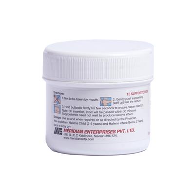 HALLENS ADULT (3G) Suppositories 15's - Constipation-Lax