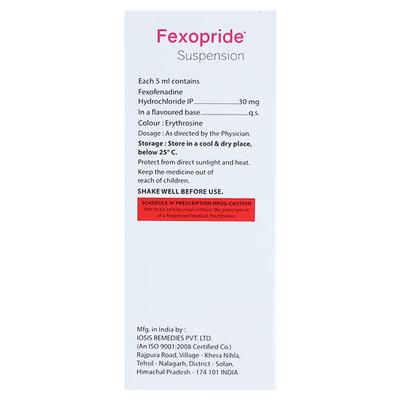 FEXOPRIDE Oral Suspension 60ml - Allergies-Ant