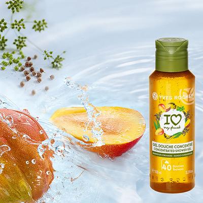 Yves Rocher Concentrated Shower Gel Mango Coriander 100 ml - Shower Gels & Body Wash