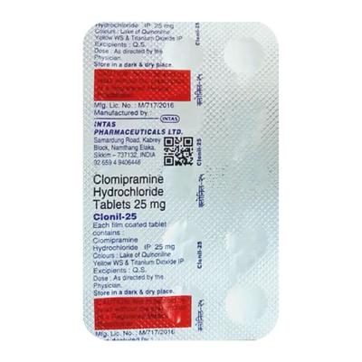 CLONIL 25 Tablet 15's - Depression-Ant
