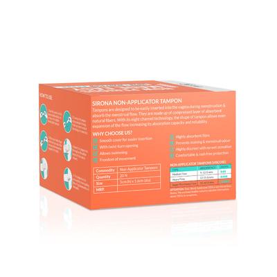 Sirona Non-applicator Tampon - Super + Heavy Flow 20's - Tampons