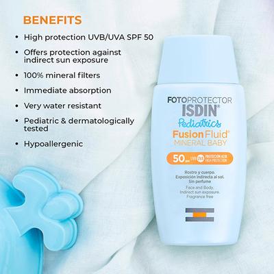 ISDIN Fotoprotector Pediatrics Fusion Fluid Mineral Baby SPF50 50 ml - Creams, Lotions & Oils