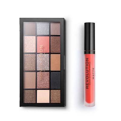 Makeup Revolution Eye and Lip Duo (II) 16.5 gm + 3 ml - Eyebrow Pencils & Enhancers