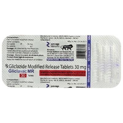 GLICLAVAC MR 30 Tablet 10's - Diabetes-Ant