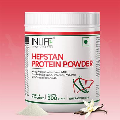 INLIFE Hepstan Protein Powder - Vanilla Flavour 300 gm - Protein Drink