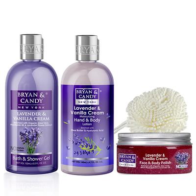 Bryan & Candy Lavender Heart Kit 390ml 4's - Creams/Oils/Lotions