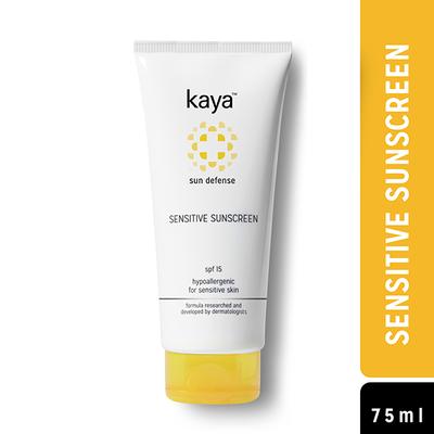 Kaya SENSITIVE SUNSCREEN SPF 15 75 ml - Face Sunscreen