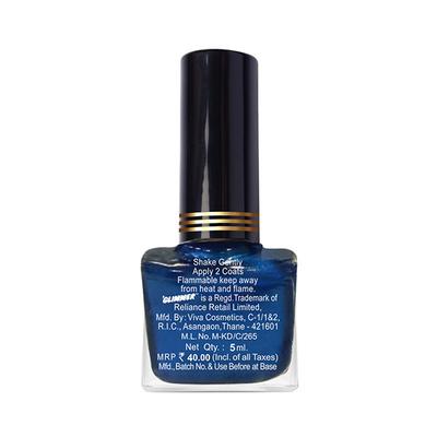 Glimmer Ne Metallic Blue 5Ml Btl M 13 ml - Nail Polish