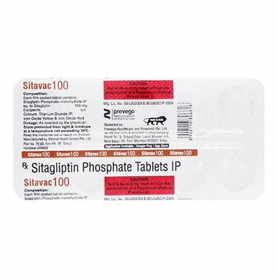 SITAVAC 100 Tablet 7's - Diabetes-Ant