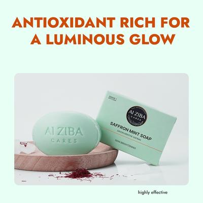 Alziba Cares Soap - Saffron Mint 100 g - Soaps