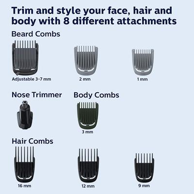 Philips 9-in-1, Face, Hair and Body - Multi Grooming Kit (MG3747/15) 1's - Beard Kits