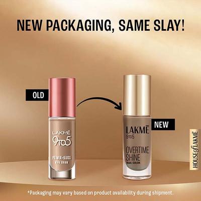 Lakme 9To5 Overtime Shine Nail Colour Brown Sandcastle 6 ml - Nail Polish