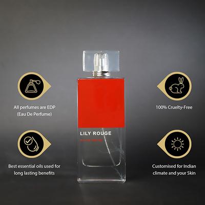 RIHANAH Lily Rouge Eau De Parfum for Women 100 ml - Women Perfumes (Edt/Edp)