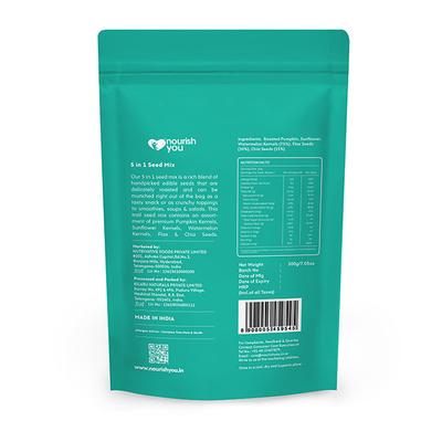 Nourish You 5 in 1 Super Seed Mix 200 gm - Nutritional Bars