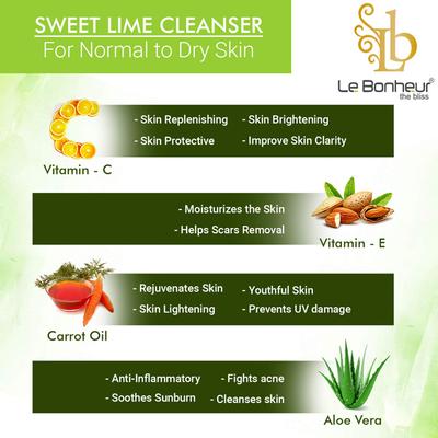 Le Bonheur Cleanser - Sweet Lime 50 ml - Face Wash & Cleansers