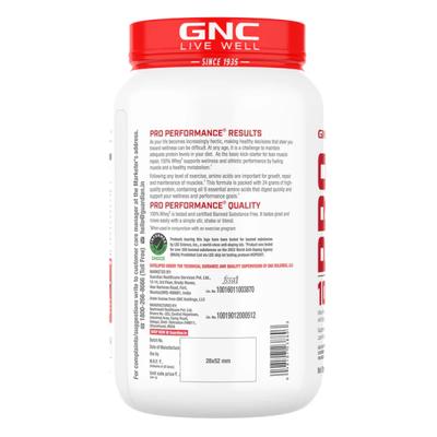 GNC Pro Performance 100% Whey Protein - Chocolate Fudge 907 gm (2lb) - Whey Proteins