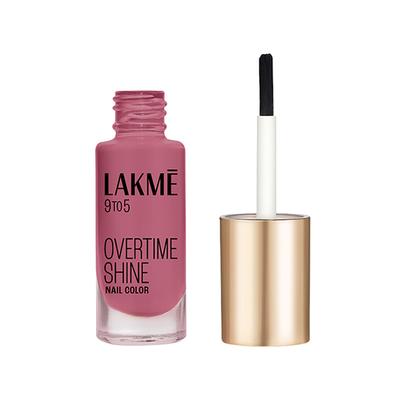 Lakme 9 To 5 Primer + Gloss Nail Color Berry Business 6 Ml - Nail Polish