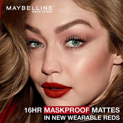 Maybelline New York Super Stay Matte Ink Liquid Lipstick x Rogue Reds, 305 Unconventional 5 ml - Lipsticks
