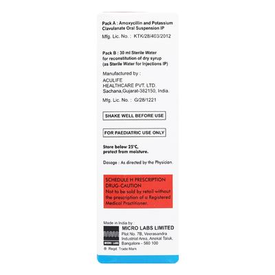 Erox CV 457mg Dry Syrup 30ml - Bacterial Infections-Pen