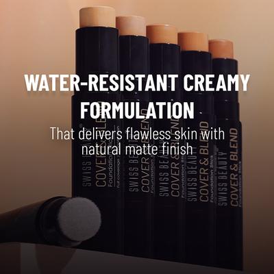 Swiss Beauty Cover and Blend Foundation Stick - Silky Golden 12 gm - Foundation