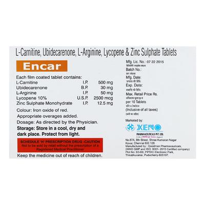 Encar Tablet 10'S - Supplements-Sup