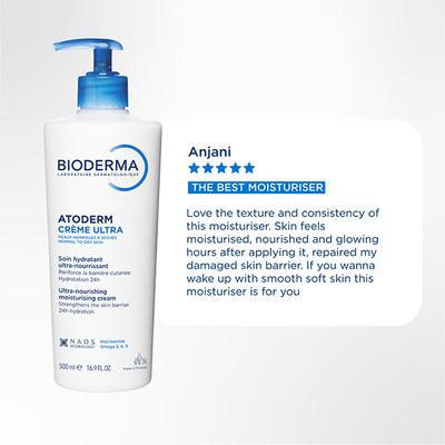 Bioderma Atoderm Creme Ultra-Nourishing - Moisturizer For Normal To Sensitive Dry Skin 500 ml - Face Moisturizers