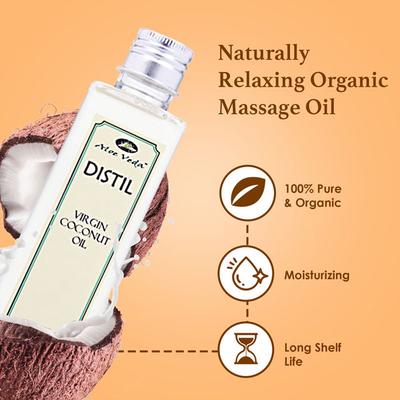 Aloe Veda Distil Virgin Coconut Oil 200 ml - Hair Oils