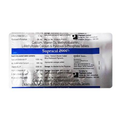 SUPRACAL 2000 + Tablet 15's - Supplements-Cal