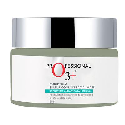 Professional O3+ Dermal Zone Purifying Sulfur Cooling Facial Mask 50 gm - Masks & Peels