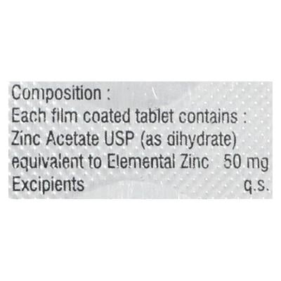 Zinconia 50mg Tablet 10'S - Supplements-Vam