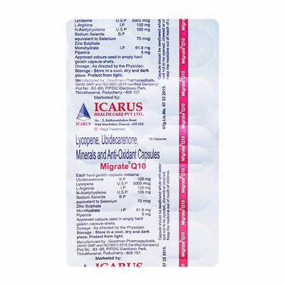 Migrate Q10 Capsule 10's - Supplements-Sup