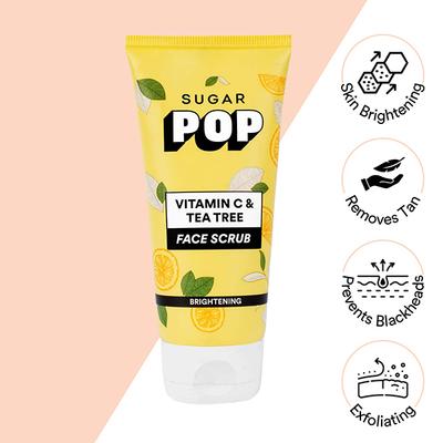 SUGAR POP Vitamin C & Tea Tree Face Scrub 80 ml - Face Scrubs