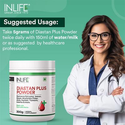 INLIFE Diastan Plus Diabetic Care Powder 300 gm - Diabetes (Fitness)